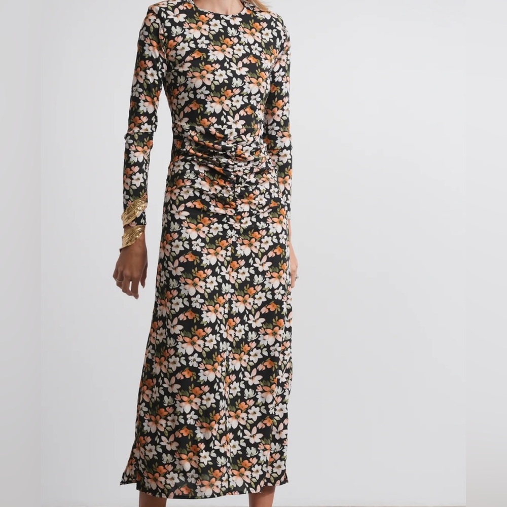 Floral Long Sleeve Maxi Dress